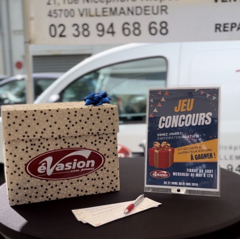 jeu concours foire Sens garage Évasion sans permis entretien réparation voiture sans permis Villemandeur Loiret 45