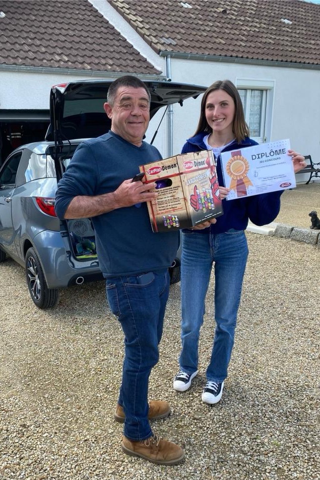 gagnant jeu concours foire aux rosiers bellegarde garage Évasion sans permis entretien réparation voiture sans permis Villemandeur Loiret 45